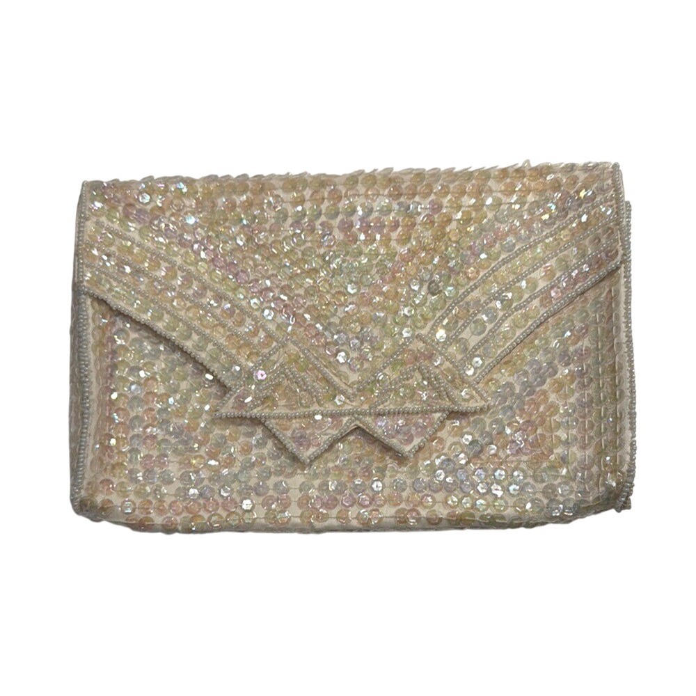 Vintage La Regale Elegant Sequin Clutch 50s/ 60s Prom Formal Retro